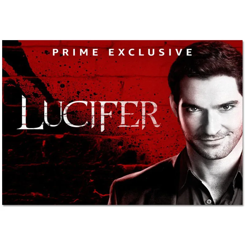 

Постер Lucifer на заказ, постер на холсте для ТВ-шоу, художественное украшение для дома, тканевый настенный постер, шелковая ткань, 30x45 см 40x60 см