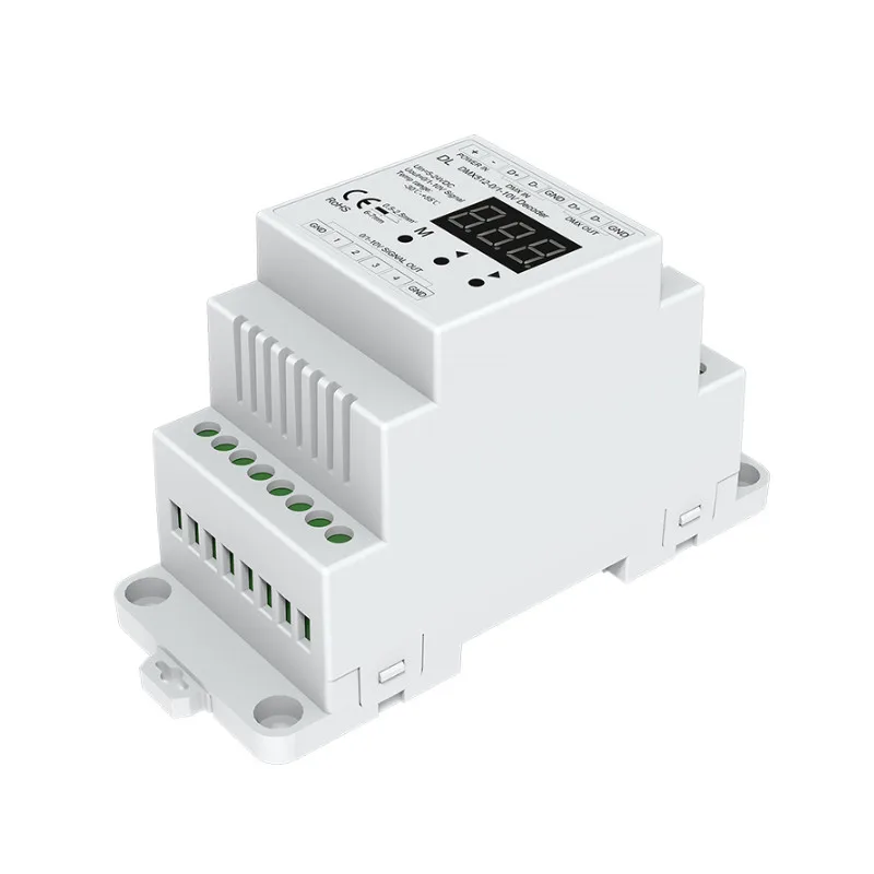DMX512 4CH 0-10V декодер DL светодиодный диммер DMX 512 сигнал для сигнала RGB/RGBW контроллер