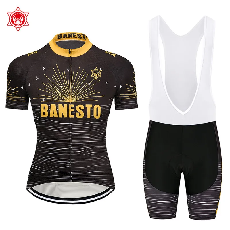 

2020 команда Baneso, вело-Джерси, велосипедная одежда, одежда, Быстросохнущий нагрудник, гелевые комплекты одежды, спортивная одежда Maillot