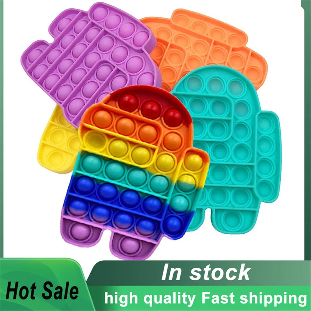 

Among US Game Push Bubble Antistress Fidget Toys For Adult Kids Sensory Decompression Toy Special Needs Stress Reliever AYM