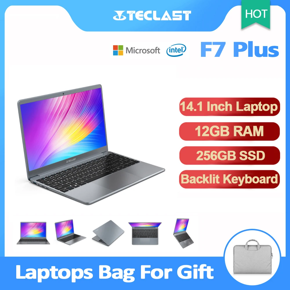 Teclast F7 внешняя батарея ноутбука 14 1 дюймов Тетрадь 12 Гб Оперативная память 256GB SSD FHD