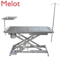 pet operating table stainless steel non slip operating table lifting fixed dog folding operating table pet cosmetic table