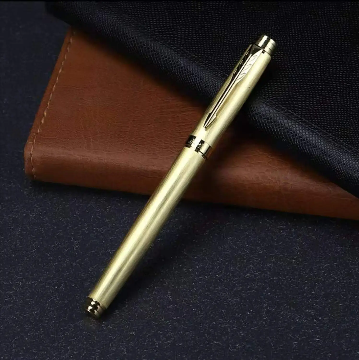 

Wing Sung 3818 Drawbench Fountain Pen Metal Ink Pen F Nib Converter Filler Business Office School Supplie Writing Gift