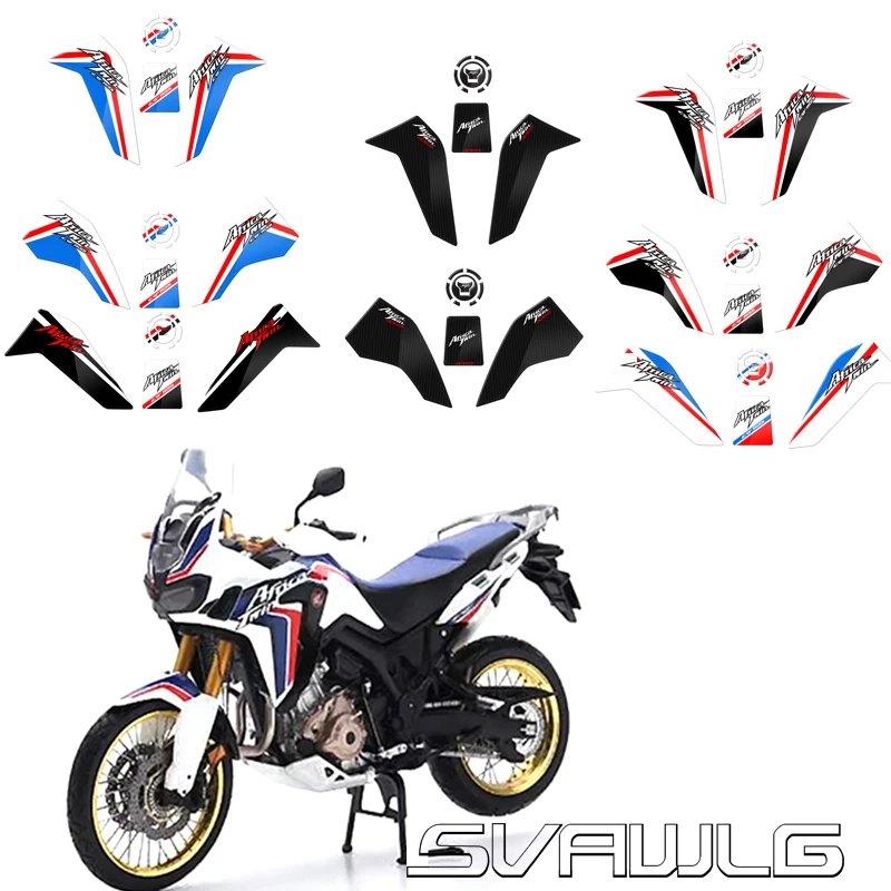 Для Honda CRF1000L Africa Twin 2016-2019 2018 2017 волокно текстура топливный бак для мотоцикла