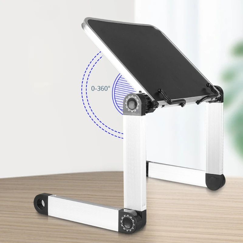 

Foldable Reading Book Holder Bookcase Stand 360 Degree Adjustable Support Desk Organizer for Cookbook PC