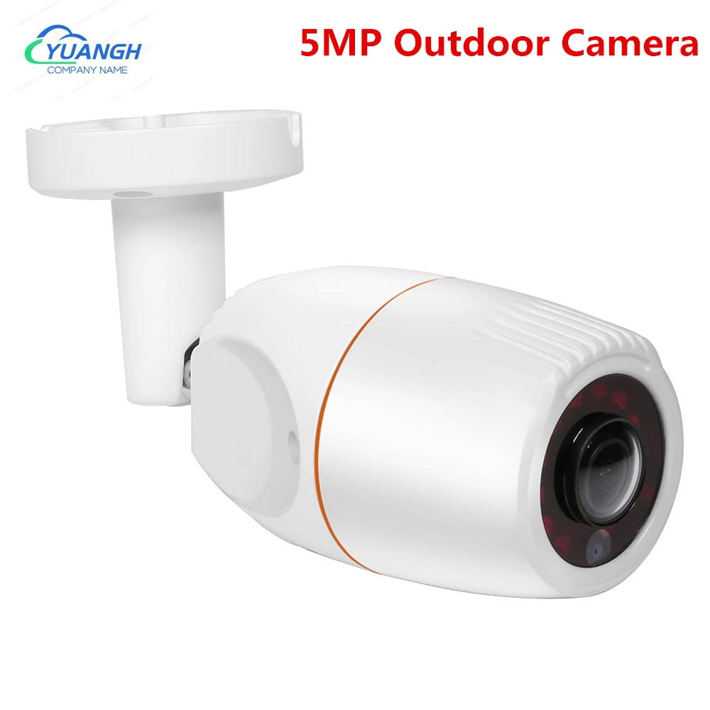 

Уличная камера видеонаблюдения 5 МП, водонепроницаемая сетевая цилиндрическая IP-камера POE с объективом 180 градусов 1,7 мм ONVIF XMEye APP ONVIF