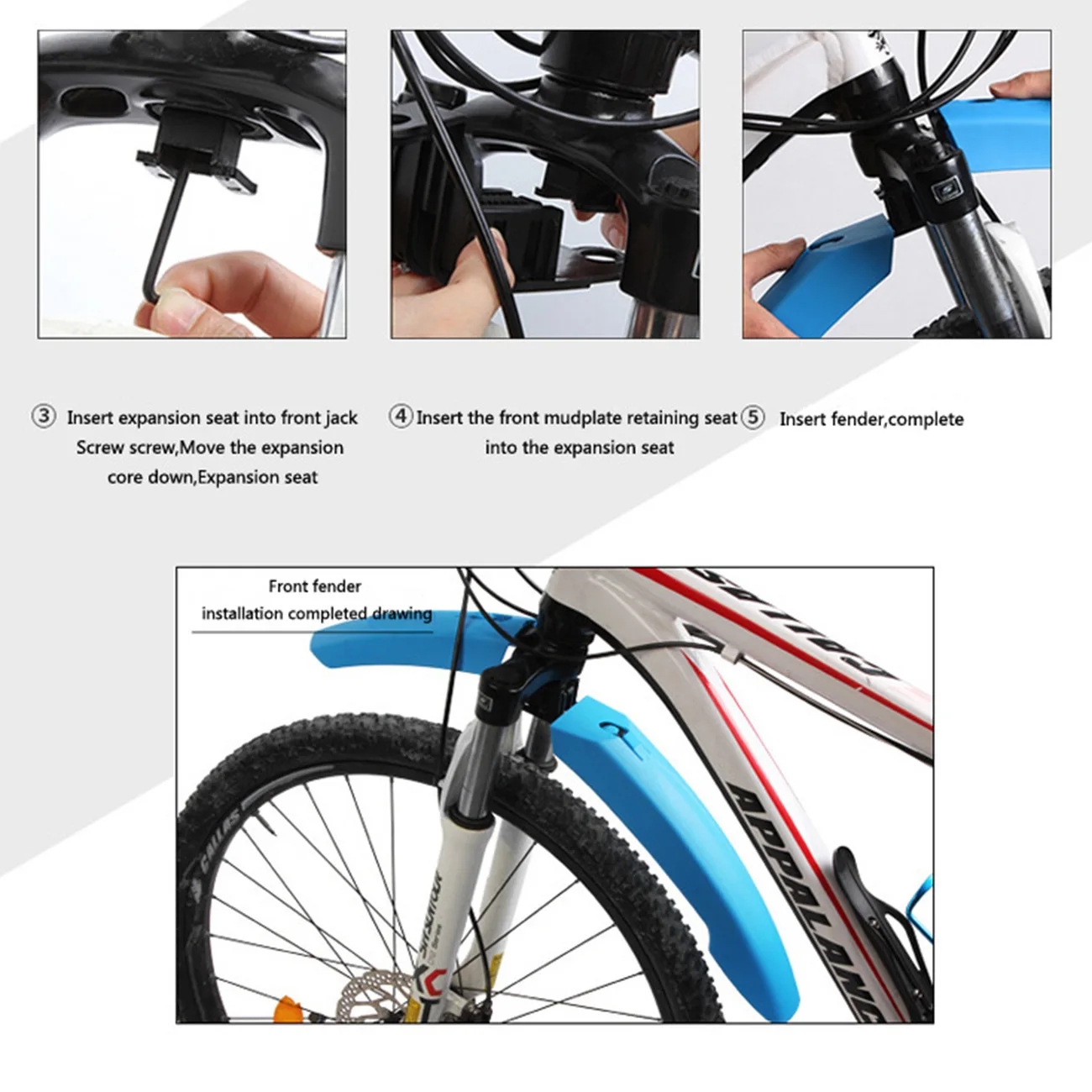 

Bike Fenders Bicycle Fenders Cycling Mountain Bike Mud Guards Mtb Mudguard With Light For Bicycle Bike Accessories Bike Parts