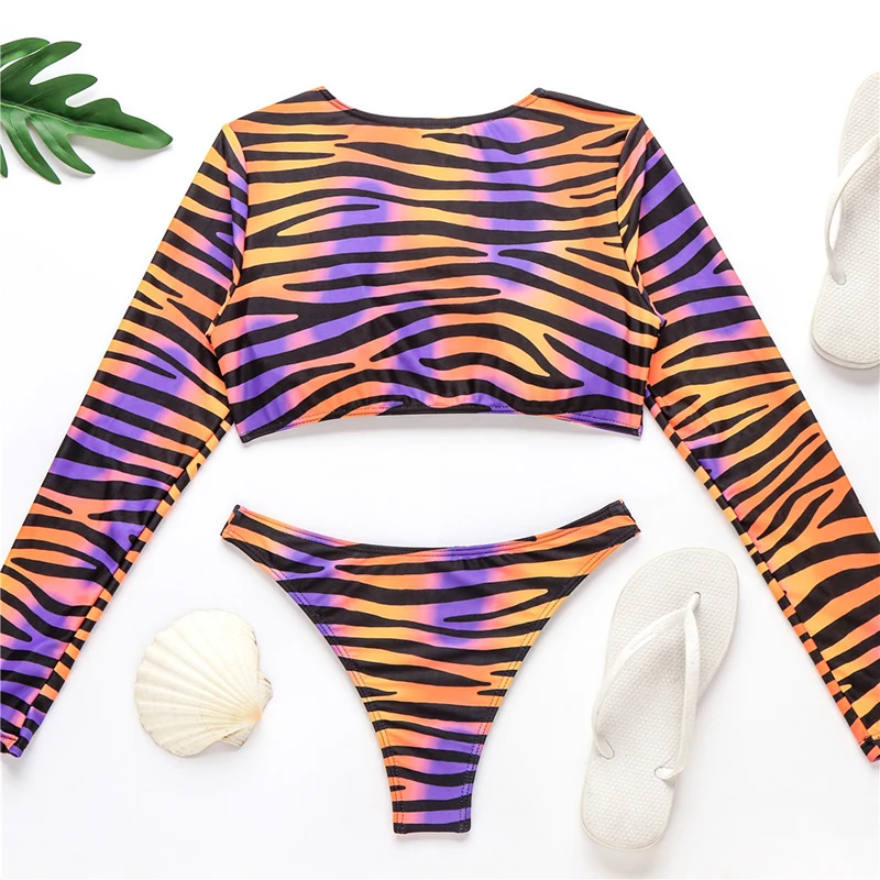 2020 стринги Африканский купальник сексуальный купальный костюм в полоску с