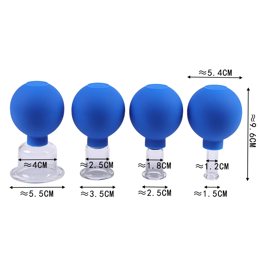 1 шт. голубые розовые вакуумные чашки для массажа тела | Красота и здоровье