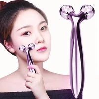 3d roller massager 360 rotate silver thin face full body shape massager lifting wrinkle remover facial massage relaxation tool