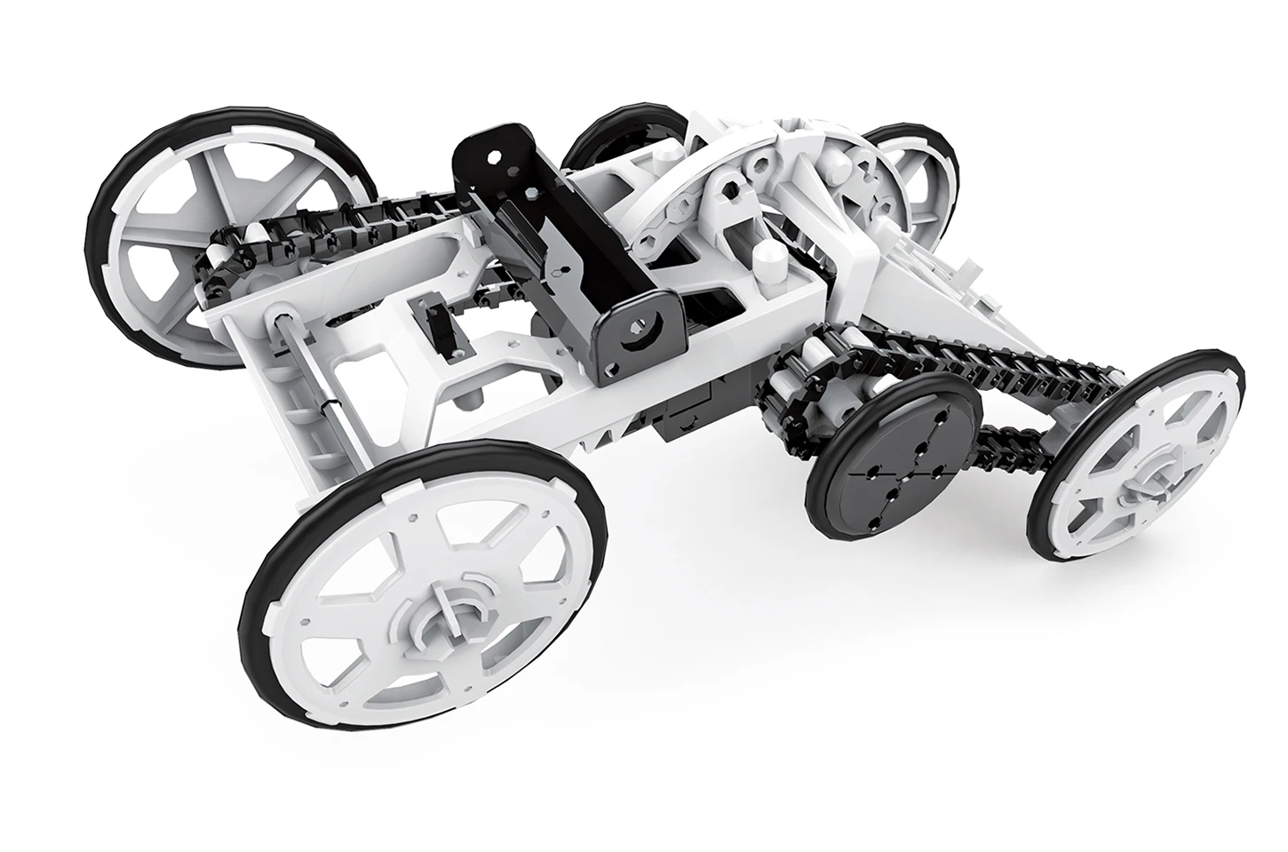 whitenobox Huang Cheng игрушки DIY 4WD альпинистский автомобиль электрический привод модель автомобиля внедорожный автомобиль игрушки альпинист автомобиль Монтажный Комплект для мальчика малыш подростки - Цвет: whitenobox