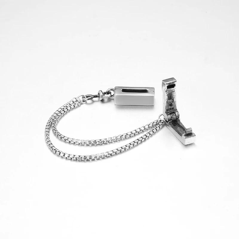 Новинка 2019 Модный Ювелирный Браслет из стерлингового серебра 925 пробы с цепочкой