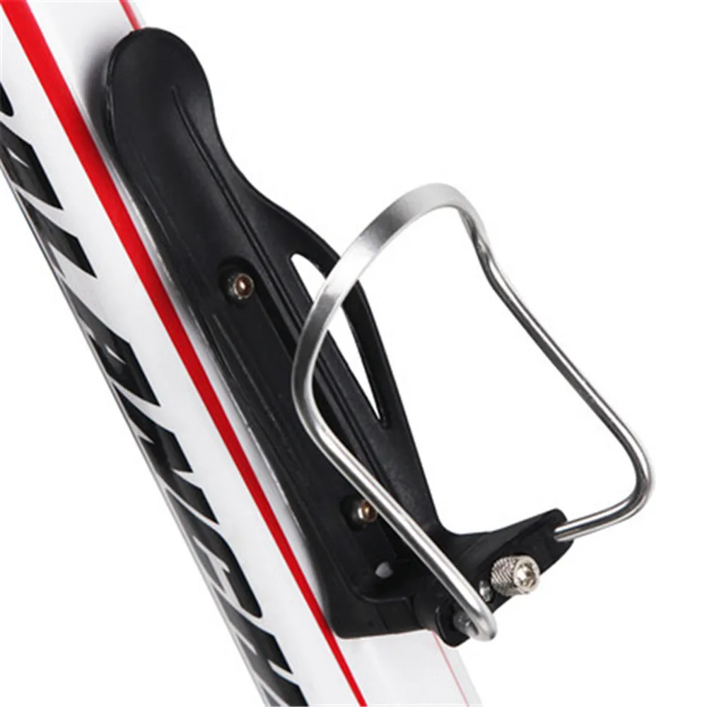 Bicycle Aluminum Adjustable Handle Water Bottle Kettle Holder for Travel Cycling Portable with Fixed Screw Adjustment Knob | Спорт и