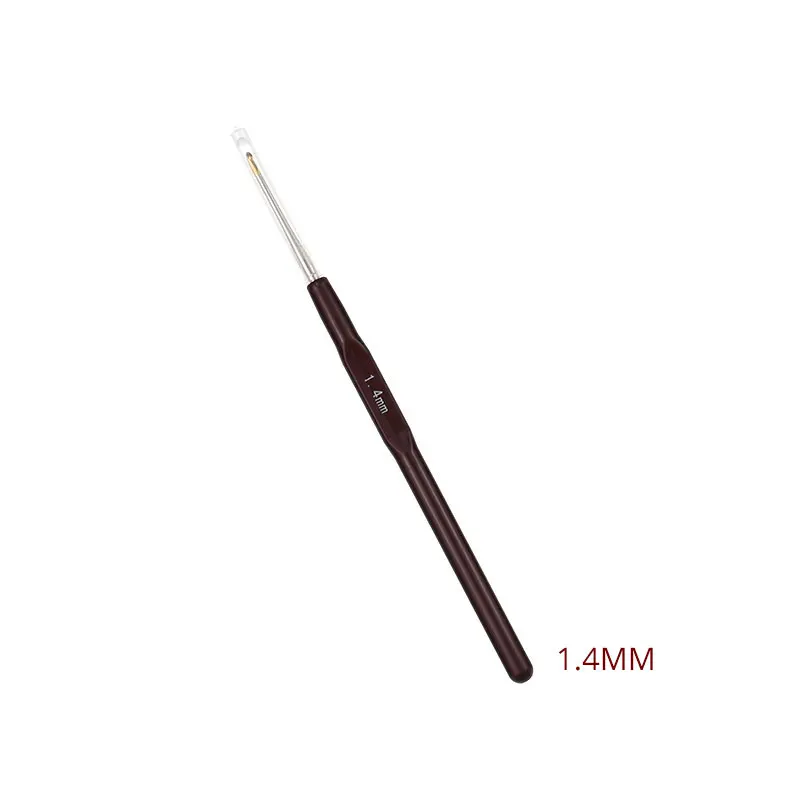 1.4mm 1 шт. 18 размеров 0,5-2,2 мм крючки для вязания крючком алюминиевые маленькие кружева вплетать в пряжу спицы крючок для инструменты для изготовления кукол крючки для вязания - Цвет: 1.4mm