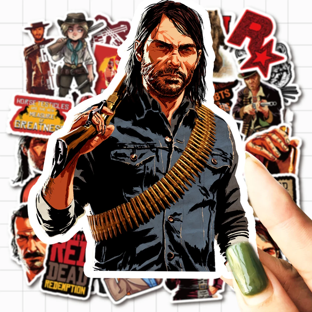 Juego de aventura RDR2 para ni&ntilde;os, adolescentes, equipaje, port&aacute;til, bicicleta, monopat&iacute;n, suministros, 50 Uds.-2