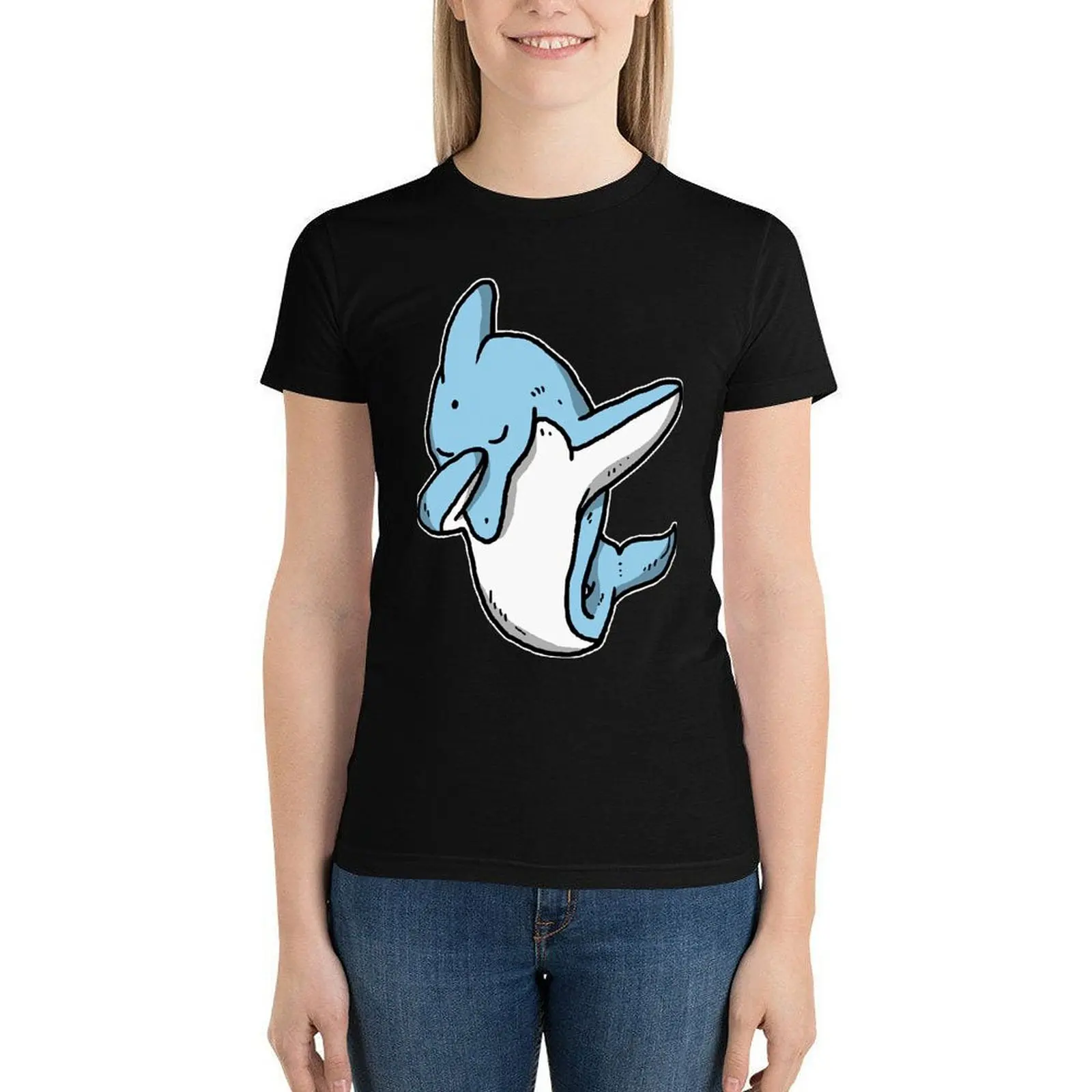 

Aquatic T-Shirt Ladies Funny Street Wear Cotton T Shirt O Neck Pattern Short Sleeve Tee Shirt Large
