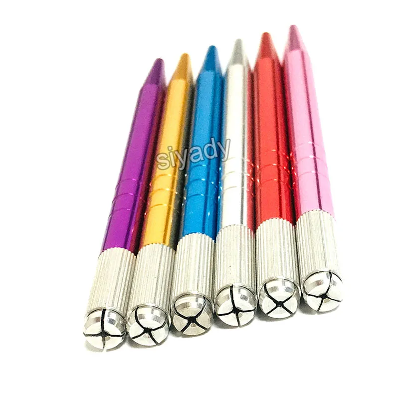 100 шт. алюминиевая ручка для татуажа бровей перманентного макияжа модная |