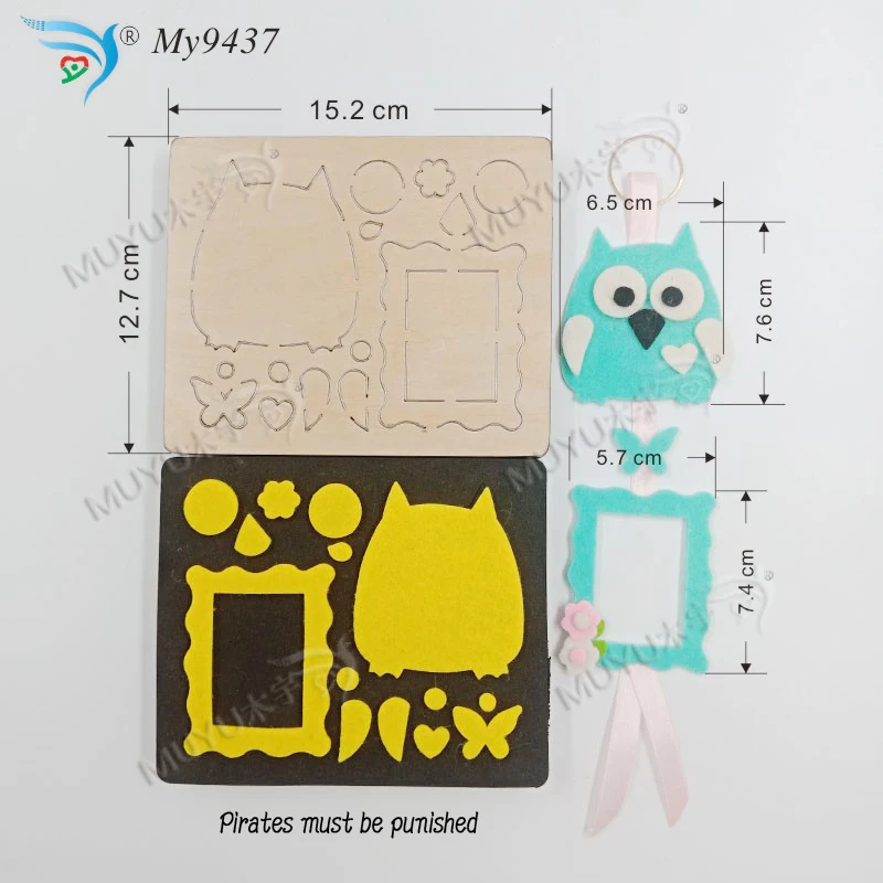 Птичка мультипликационная рамка Muyu режущая высечка- новая деревянная форма высечки для скрапбукинга Thickness-15.8mm