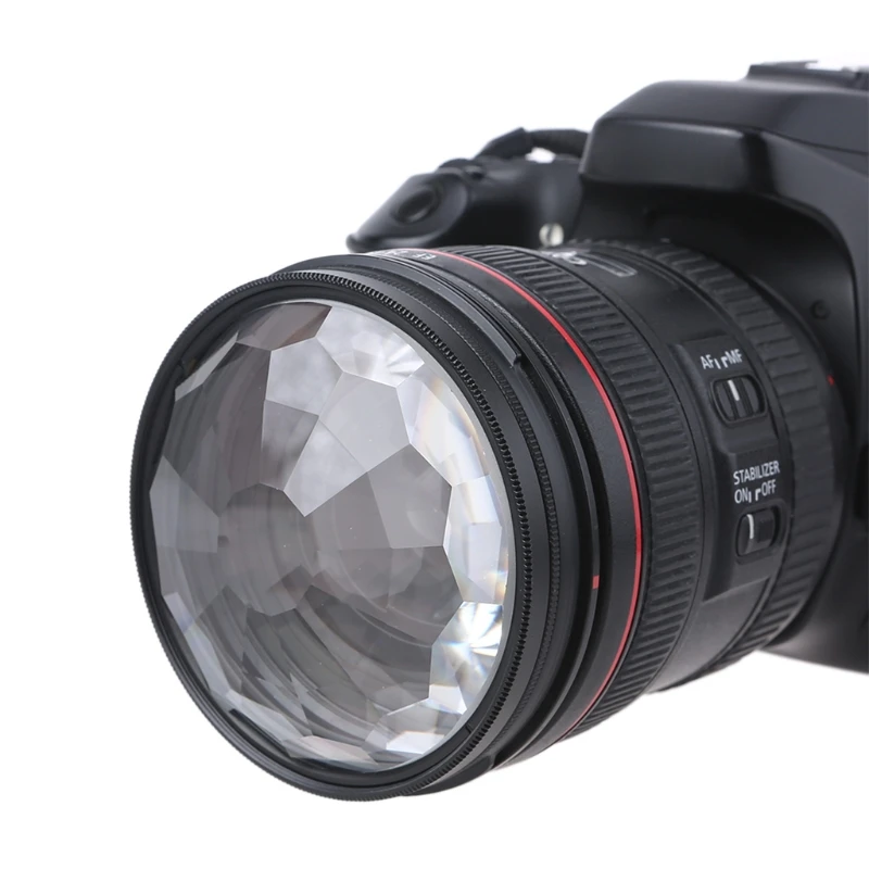 

77mm Filter Colorful Prism Kaleidoscope Prism Variable Number Of Shooting Objects Gourmet Effect Wedding Slr 69HF