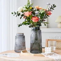modern glass vase home decor living room decoration dried flowers vases flower pot flowers for decoration terrarium gifts