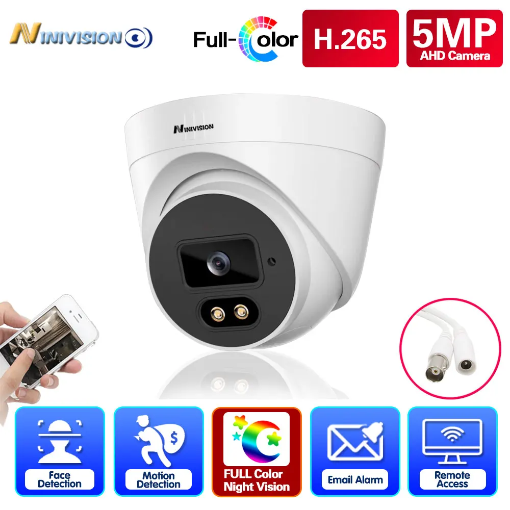 

5MP Wired CCTV Analog Security Camera Outside Street Waterproof AHD Dome Video Surveillance Camera BNC XMEYE Wifi View