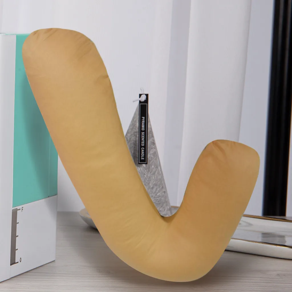 V образная подушка чехол одевалка: для кормления грудью вырез сзади Поддержка