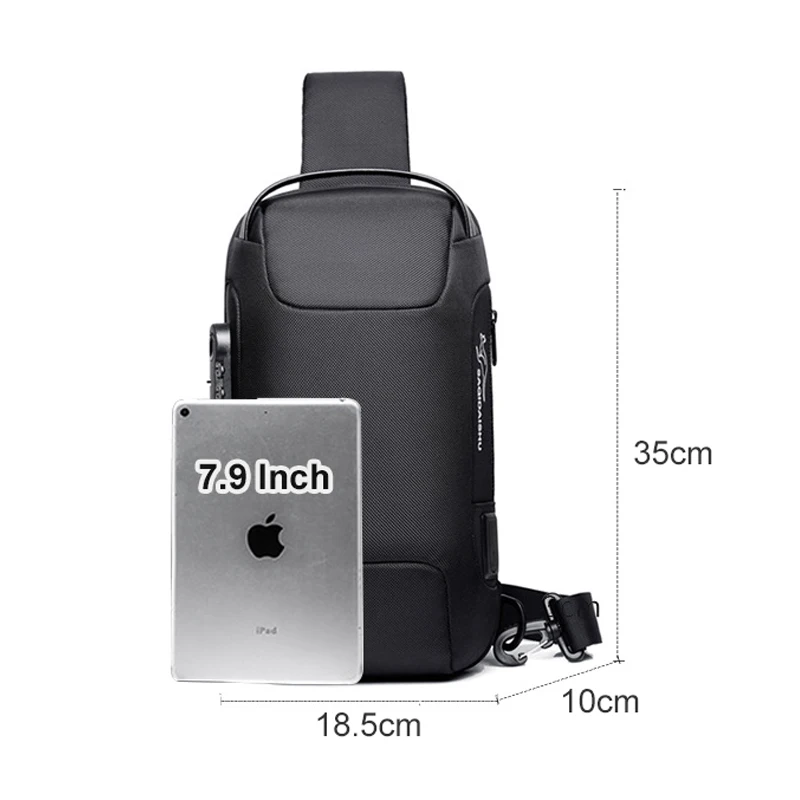 Водонепроницаемая сумка через плечо для мужчин многофункциональный дорожный