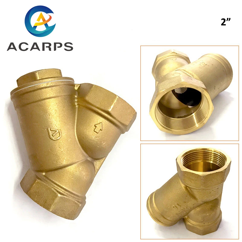1/2 &quot3/4&quot 1 &quot2&quot 3 &quot4&quot латунный Y-образный фильтр с внутренней резьбой