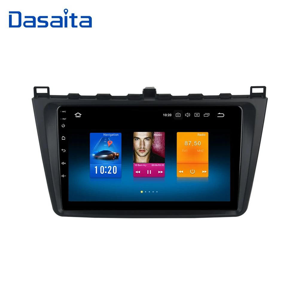 Dasaita 1 din автомобильный Android 9,0 радио " ips для Mazda 6 2009 2010 2011 2012 2013 gps 1080P видео автомобильный стерео навигация TDA7850