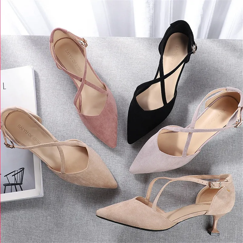 Женская обувь Коллекция 2020 года Сезон весна Женские туфли лодочки с острым