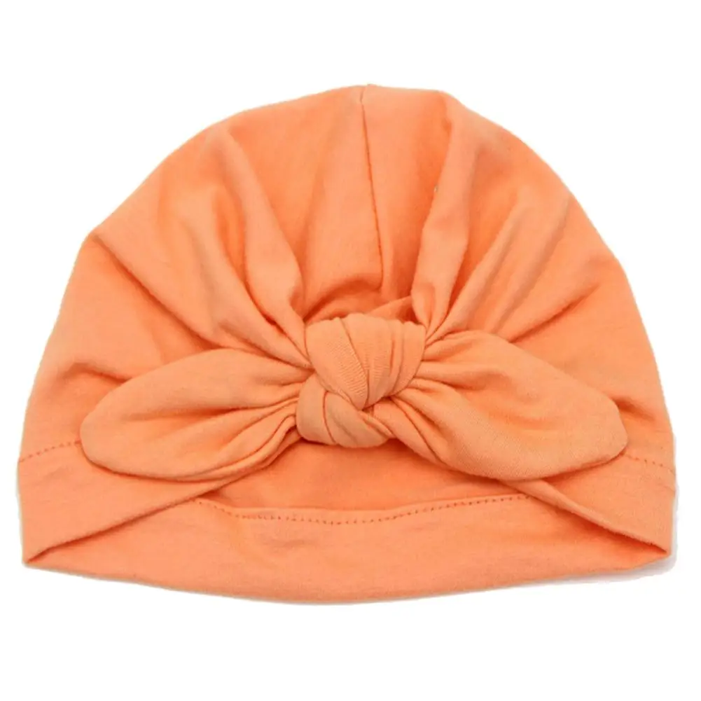 6 цветов милая детская шапка завязанные кроличьи уши модель хлопковой шапки