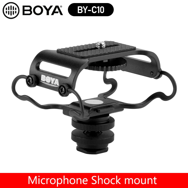 

BOYA BY-C10 Shock Mount for Sony Zoom H6 H5 H4n H1 Portable Recorder Tascam DR-40 DR-05 DR-07 Microphone Shockmount Accessories