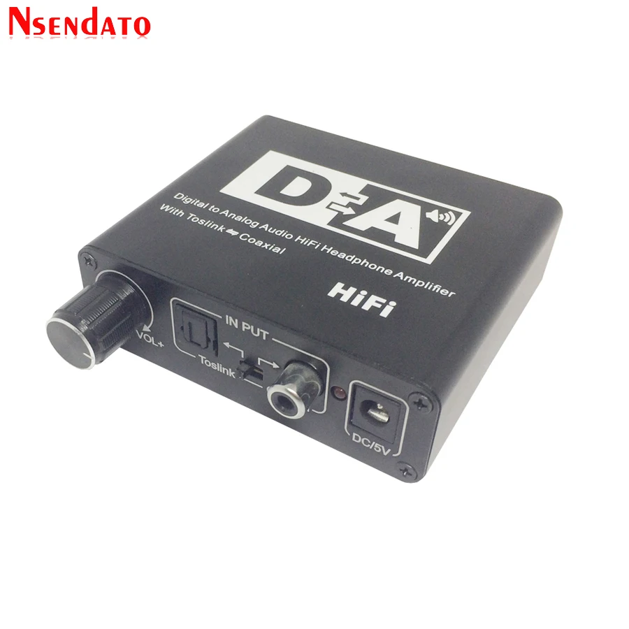 Аудиосигнала из цифрового в аналоговый Наушники Hi Fi преобразователь усилителя
