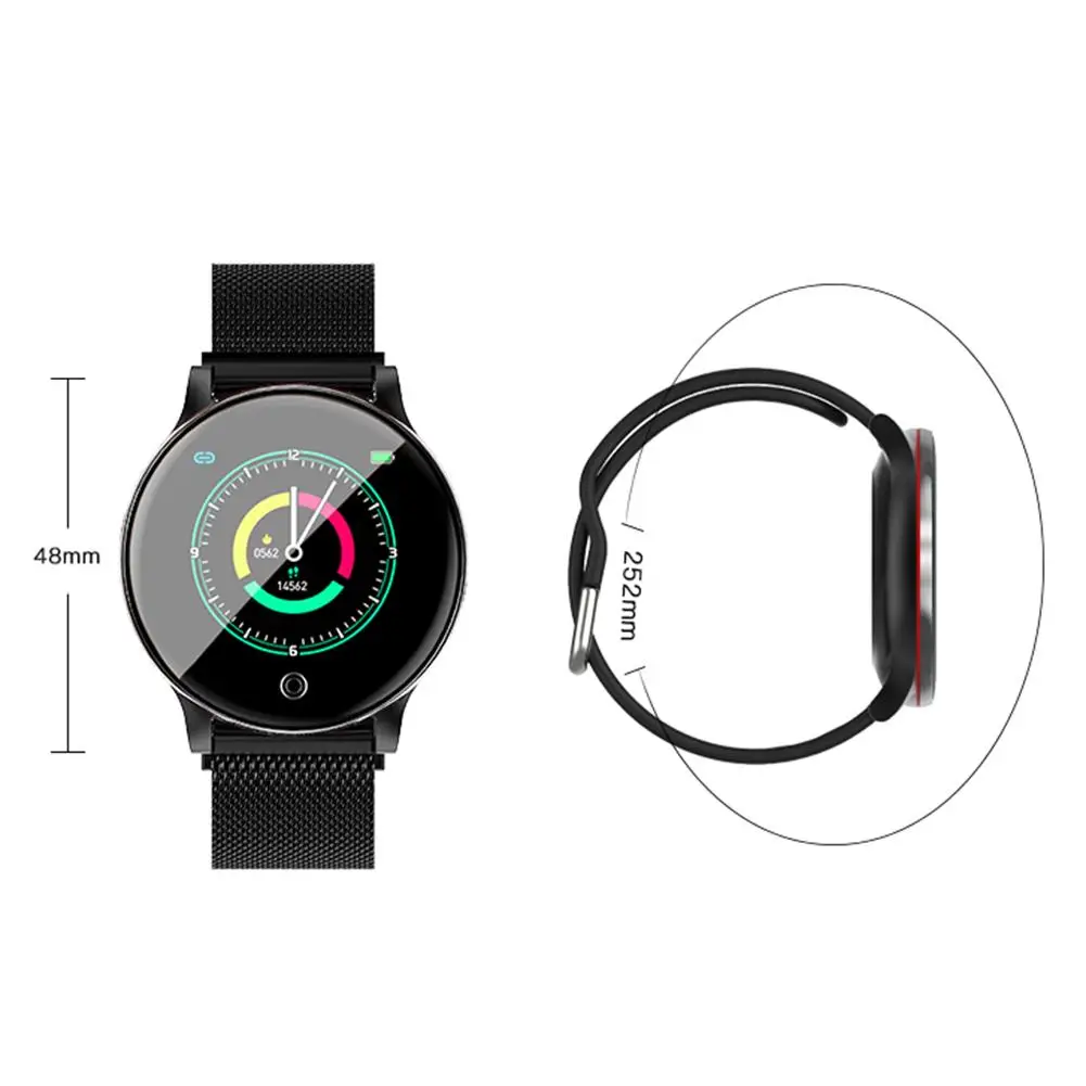 IP67 Waterproof Full Touch Screen Smart Watch Wireless Bluetooth Health Monitoring Sports Bracelet With 1.3-inch IPS Color Scree