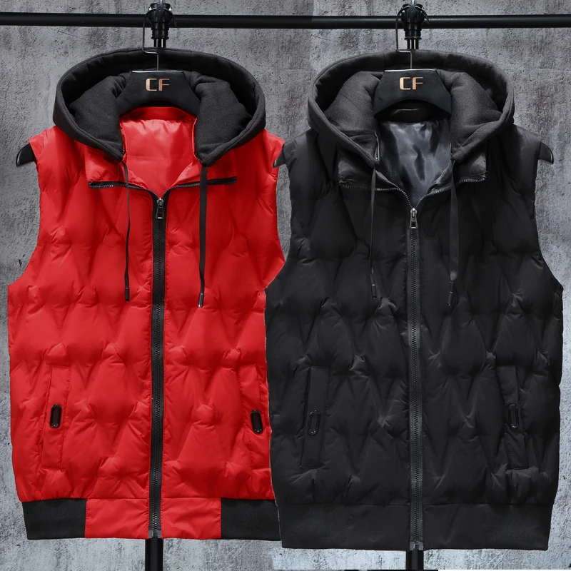 Мужской повседневный Свободный жилет большие размеры L XL 2XL 3XL 4XL 5XL для зимы |