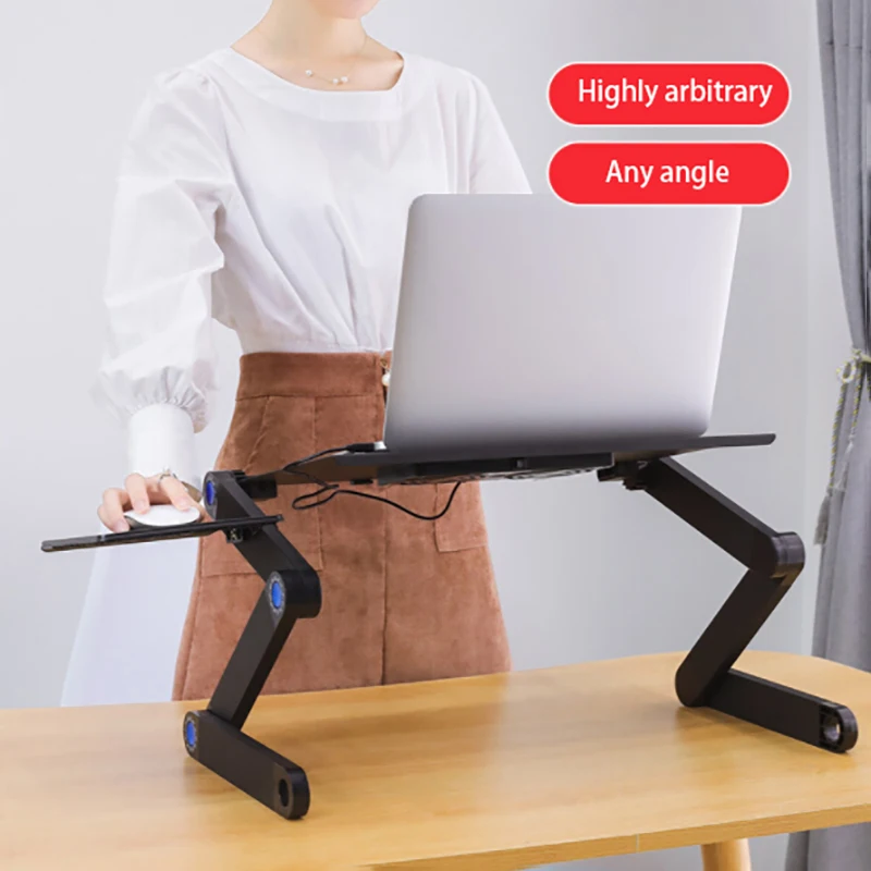 Ноутбук компьютерный стол портативный многофункциональный складной двойной