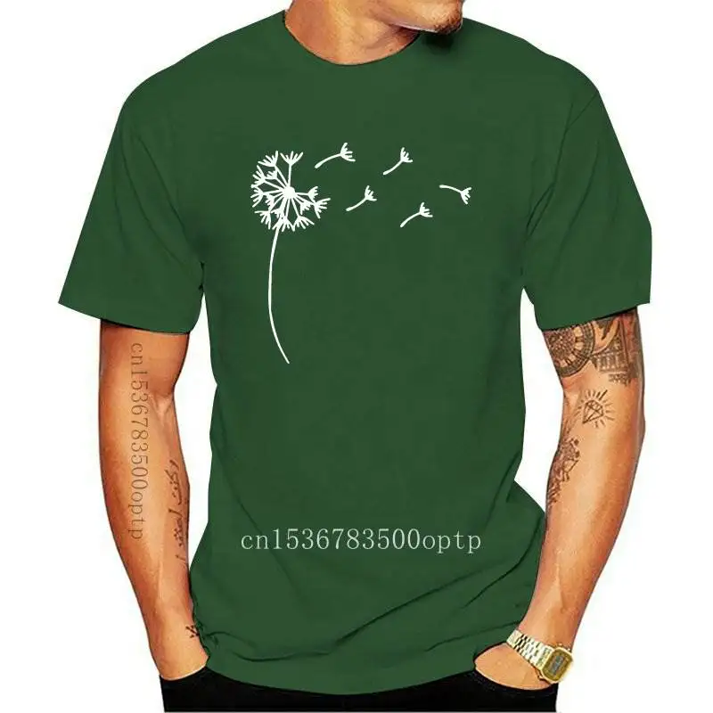 

New Wildflower Dandelion Print Women tshirt Cotton Casual Funny t shirt Gift For Lady Yong Girl Top Tee
