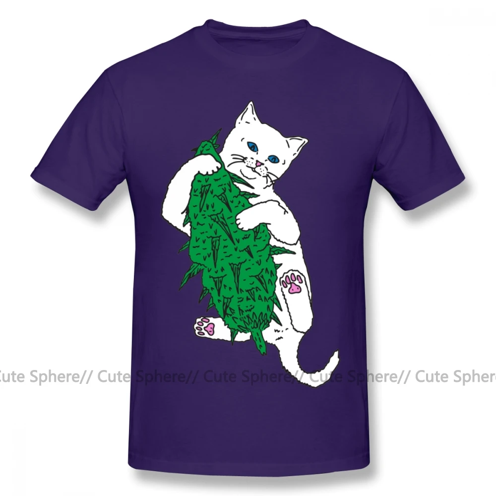 Lord Nermal, футболка, Vegan Cat, футболка, 100 хлопок, большие размеры, футболка, забавная, повседневная, с принтом, с коротким рукавом, Мужская футболка - Цвет: Purple