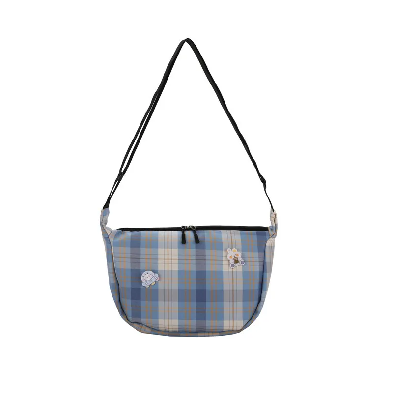 

Korean Casual Plaid Bag Women Nylon Crossbody Bags Women Messenger Bag New Summer Shoulder Bag For Women Bolsa Feminina Sac Bags