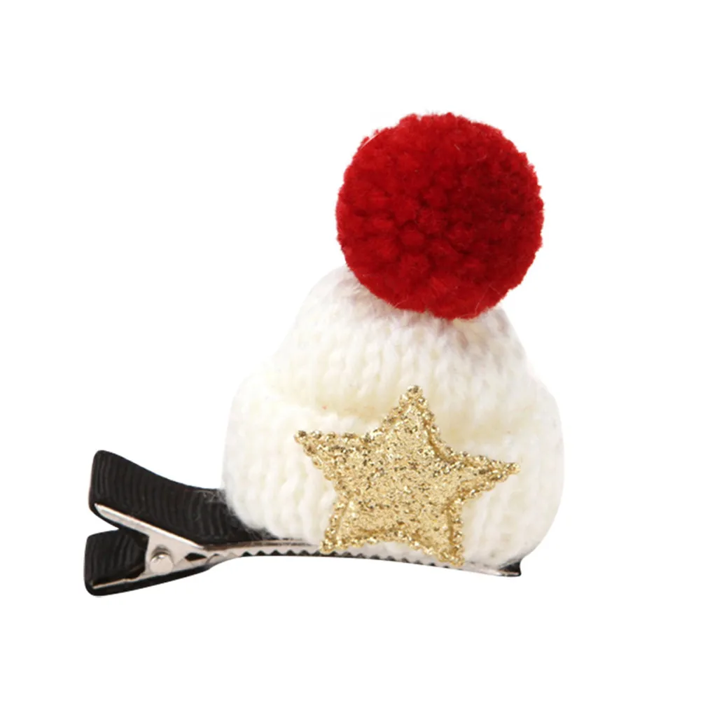 Головные уборы Для детей Рождественская шапка вязаная плюшевая с изображением
