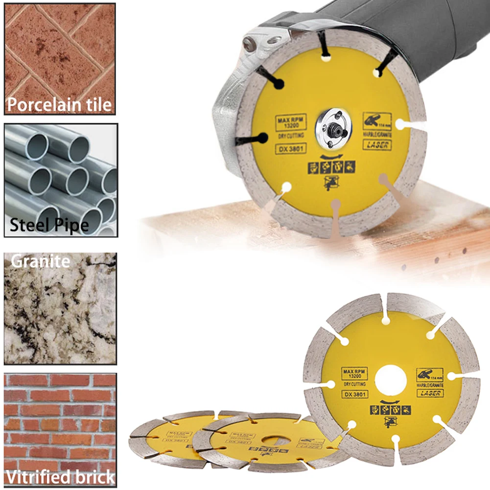 

3Pcs Circular Saw Blade Disc Diamond Disc Blade Dry or Wet Cutting Wheel for Angle Grinder for Wood Glass Cutting Accessory