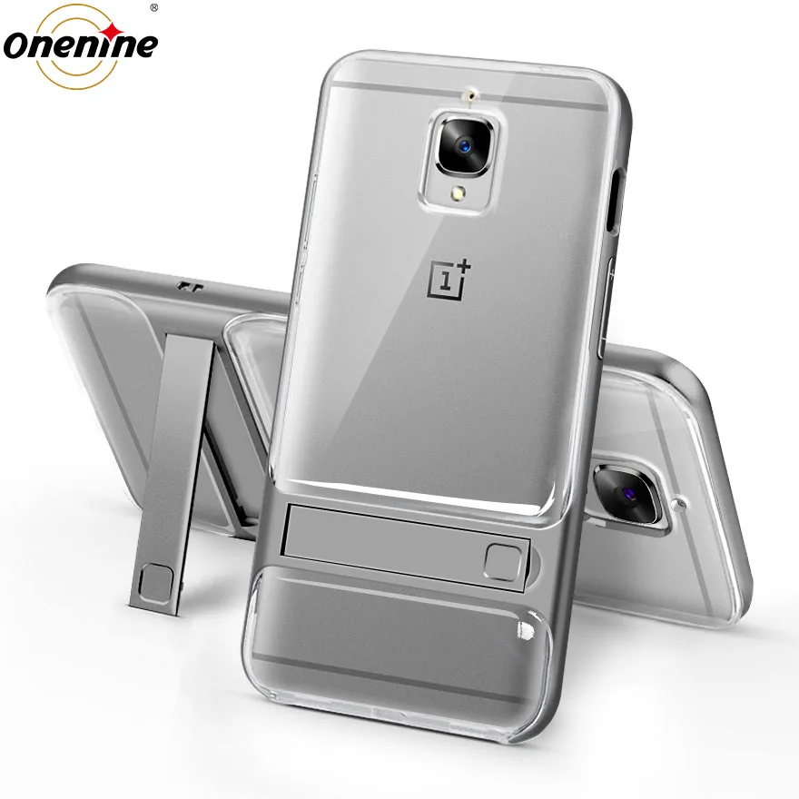 Crystal Gray Чехол для телефона Oneplus 3 One Plus 3T Чехлы и чехлы 5," PC TPU силиконовый гибридный 360 Защитный чехол OnePlus3T - Цвет: Crystal Gray