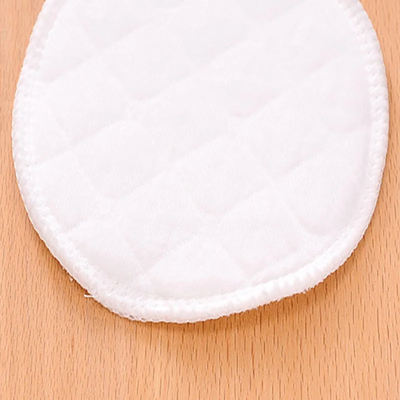 Almohadillas de algod&oacute;n de 3 capas para lactancia, almohadilla lavable a prueba de agua, org&aacute;nico, accesorio de lactancia, 12 Uds. (6 pares)-4