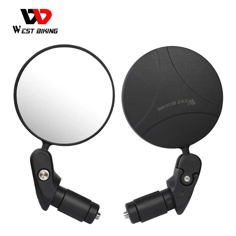 

WEST BIKING 360 Rotate Bicycle Rearview Mirror Safety Cycing Rear View Mirror Bike Accessories For MTB Bike Handlebar Mirrors
