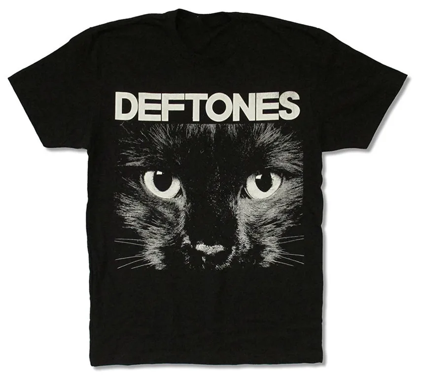 Новинка Deftones Sphynx Kitten Rock Band Мужская Черная Футболка размер S 5Xl принт Harajuku футболка