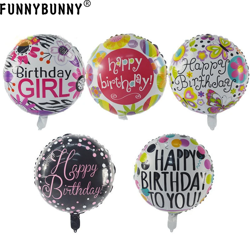 18 дюймовые воздушные шары из алюминиевой фольги на день рождения для вечеринки