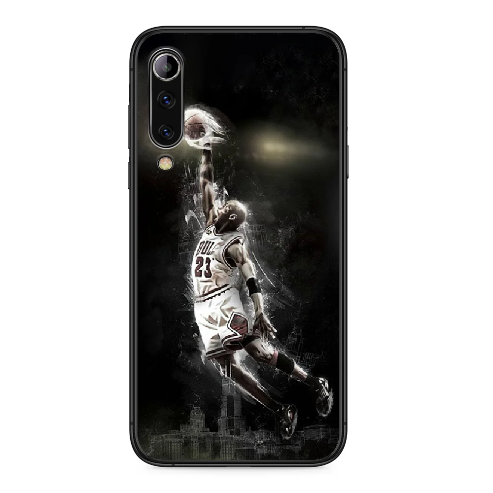 

Basketball player trapeze jordan Phone case For Xiaomi Mi 6 8 A1 Note3 A2 9 CC9 9T A3 MIX 2 2S 3 9 Lite SE Pro black back
