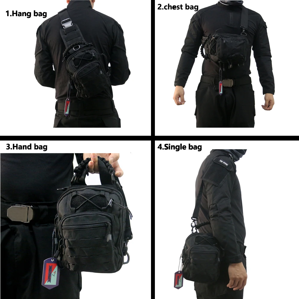 Сумка-слинг WJTWZY Molle для охоты сумка через плечо