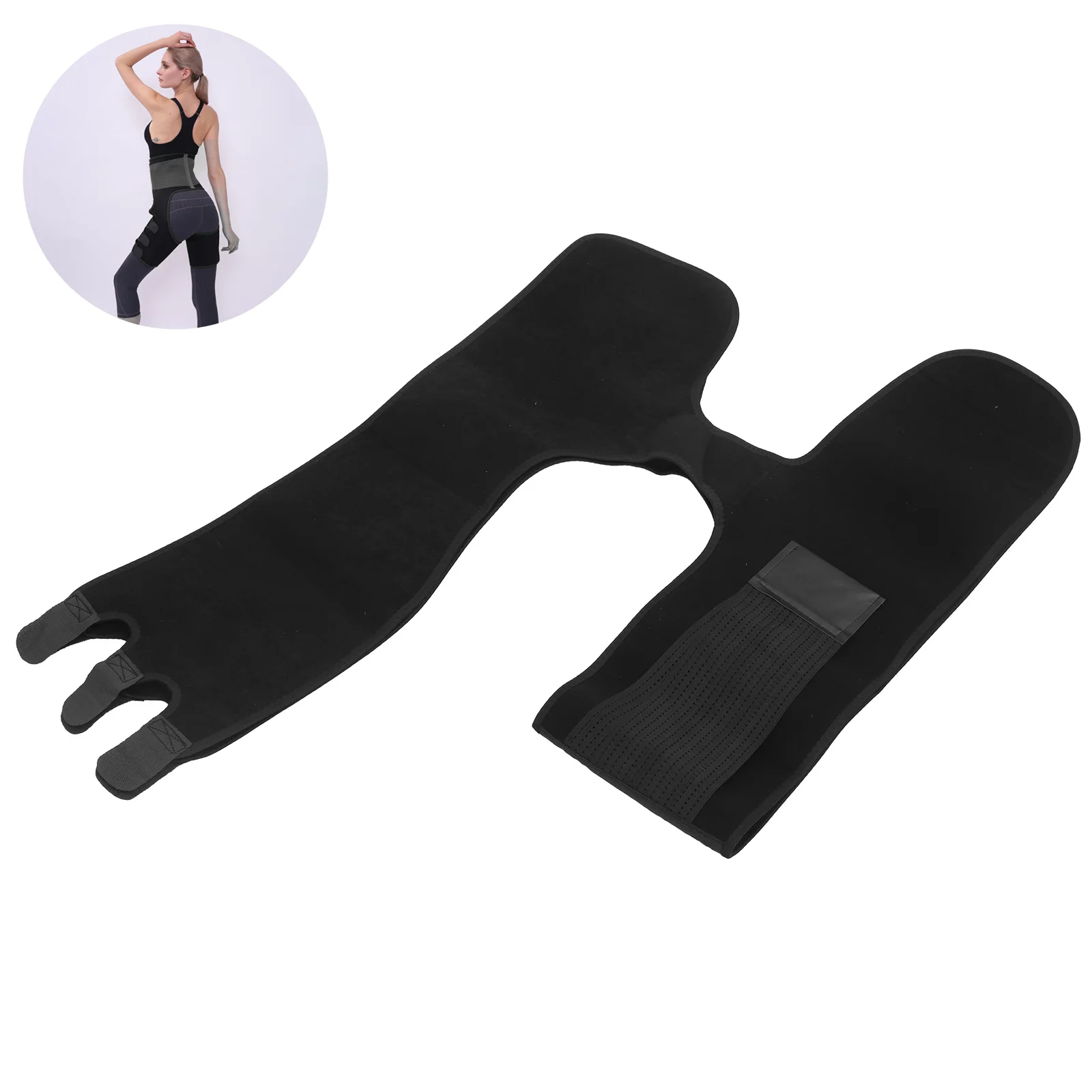 

Waist Trainer Flexible Thigh Trainer High Waist Training Belt Adjustable Waist Shaper Hip Lifter Spandex Waist Hip Thigh Shaping