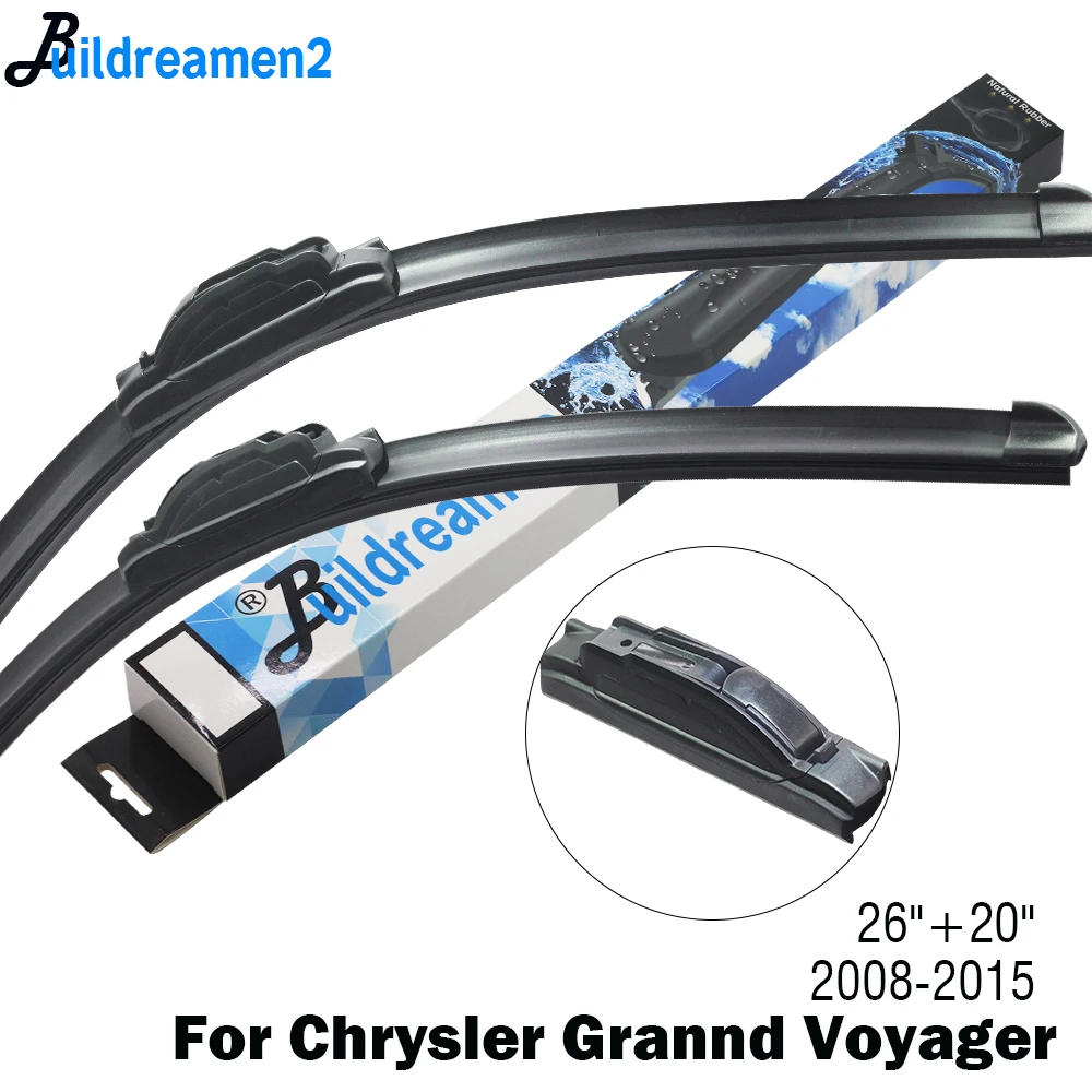 Щетка стеклоочистителя Buildreamen2 для Chrysler Grand Voyager бескаркасная резиновая щетка